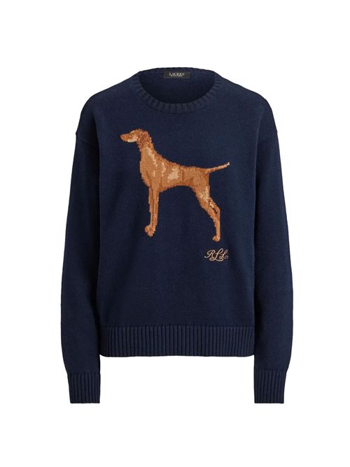 Intarsia pointer dog sweater LAUREN RALPH LAUREN | 200P14120500NY